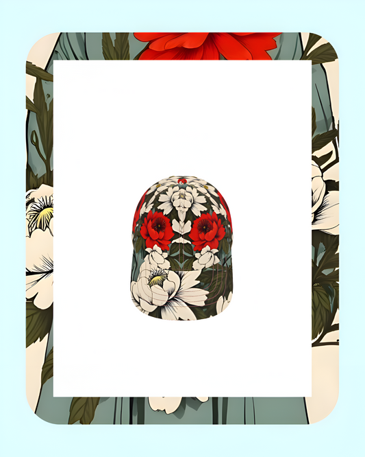 Fiore Nascosto Limited Edition Unisex Cotton Twill Floral Bloom Baseball Cap