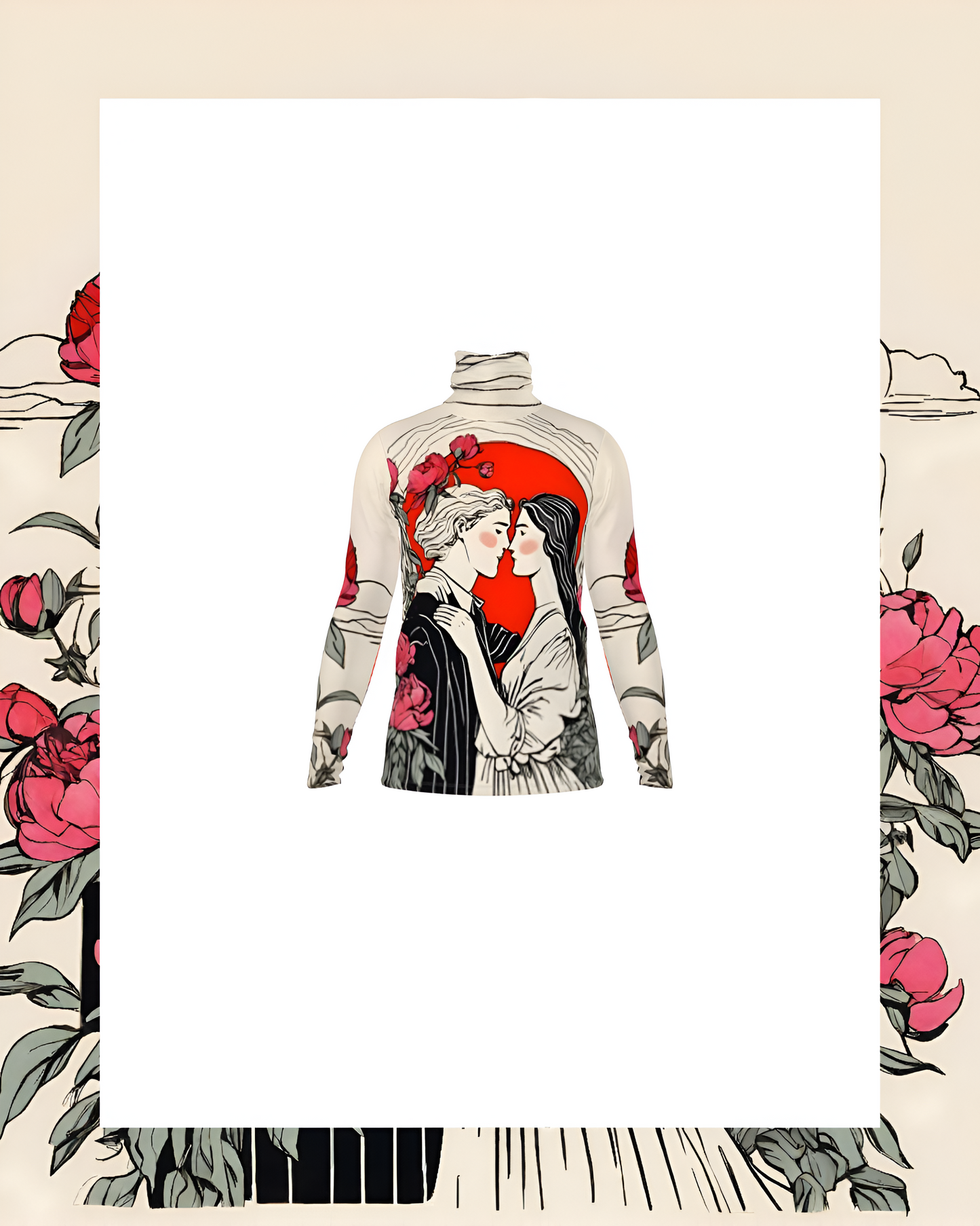 Les Amoureux Limited Edition Men’s Silky Jersey Roll Neck / Turtleneck