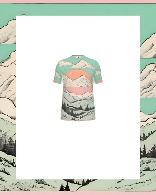 Peaches Over Pink Men’s Cotton T-Shirt