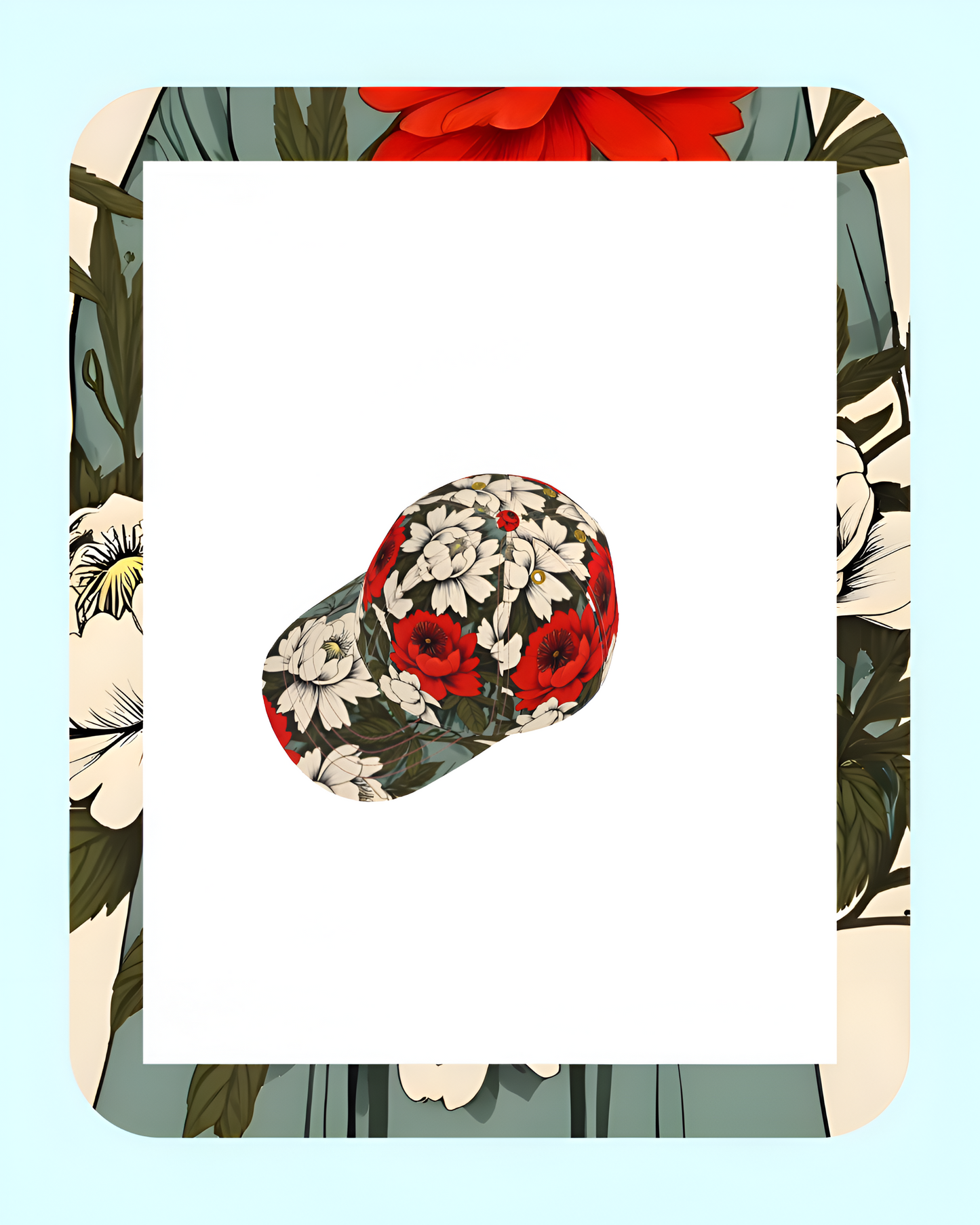 Fiore Nascosto Limited Edition Unisex Cotton Twill Floral Bloom Baseball Cap