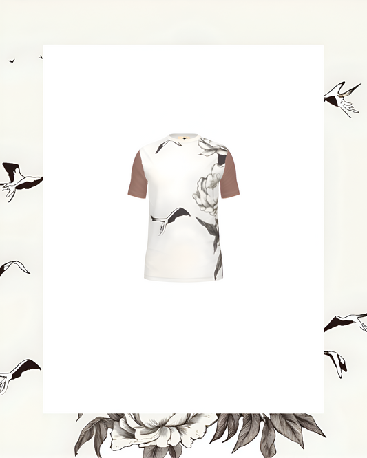 The Faces Limited Edition Men’s Silent Peony Slim Fit Cotton T-Shirt