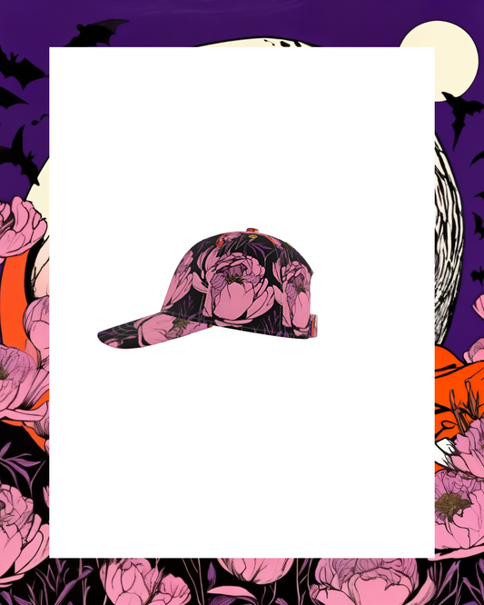 Women In Love Limited Edition Unisex Cotton Twill Midnight Peonia Baseball Cap