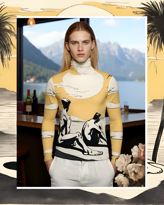 I Signori Limited Edition Men’s Silky Jersey Roll Neck / Turtleneck