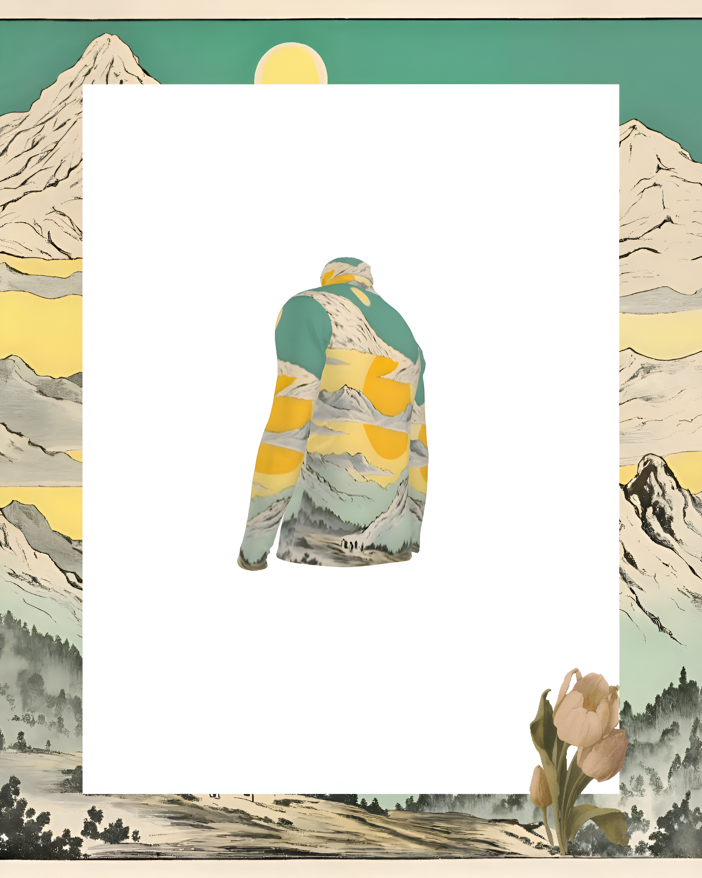 Mellow To Our Yellow Men’s Silky Jersey Roll Neck / Turtleneck