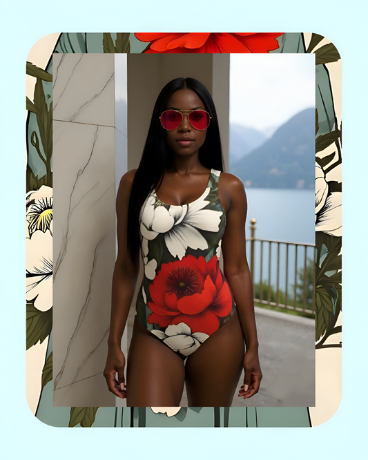 Fiore Nascosto Limited Edition Classic Cut Floral Bloom One Piece Swimsuit