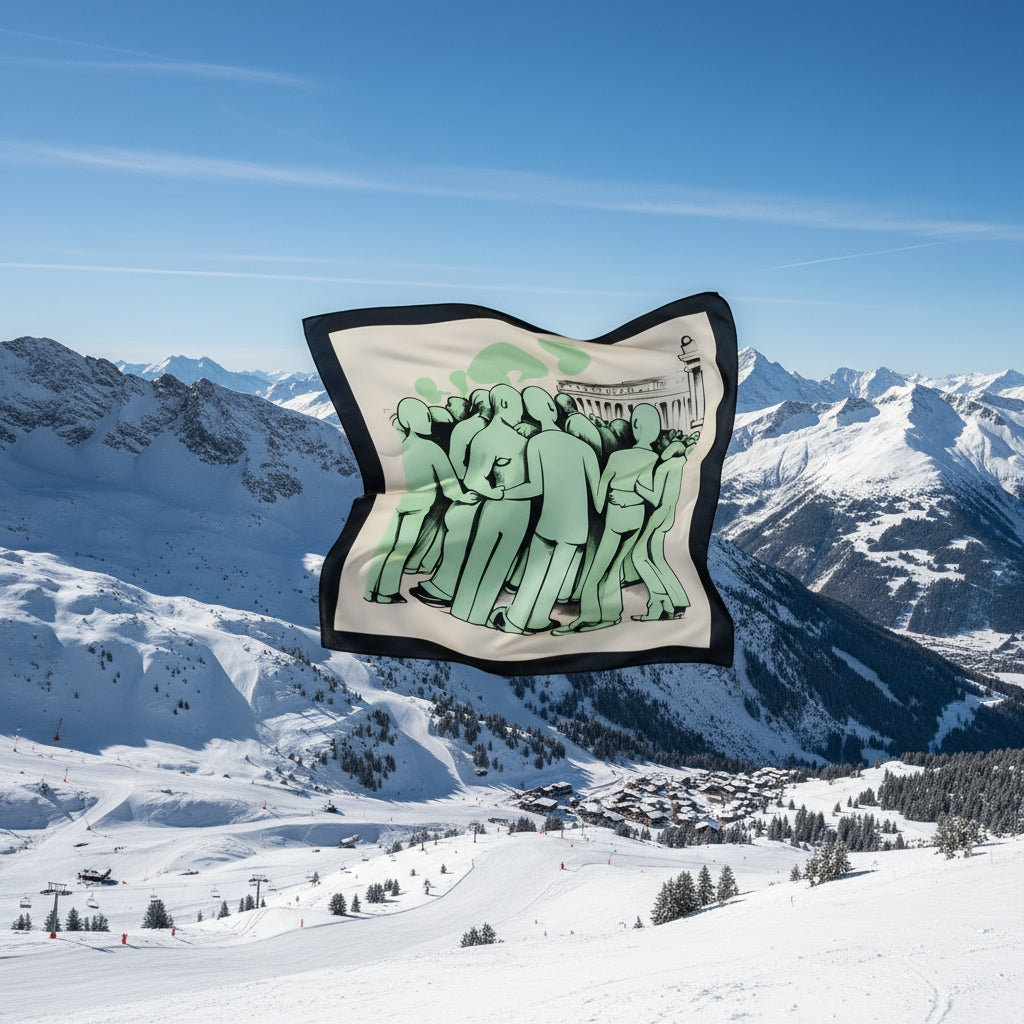 The Faceless Strangers Limited Edition Silk Twill Scarf