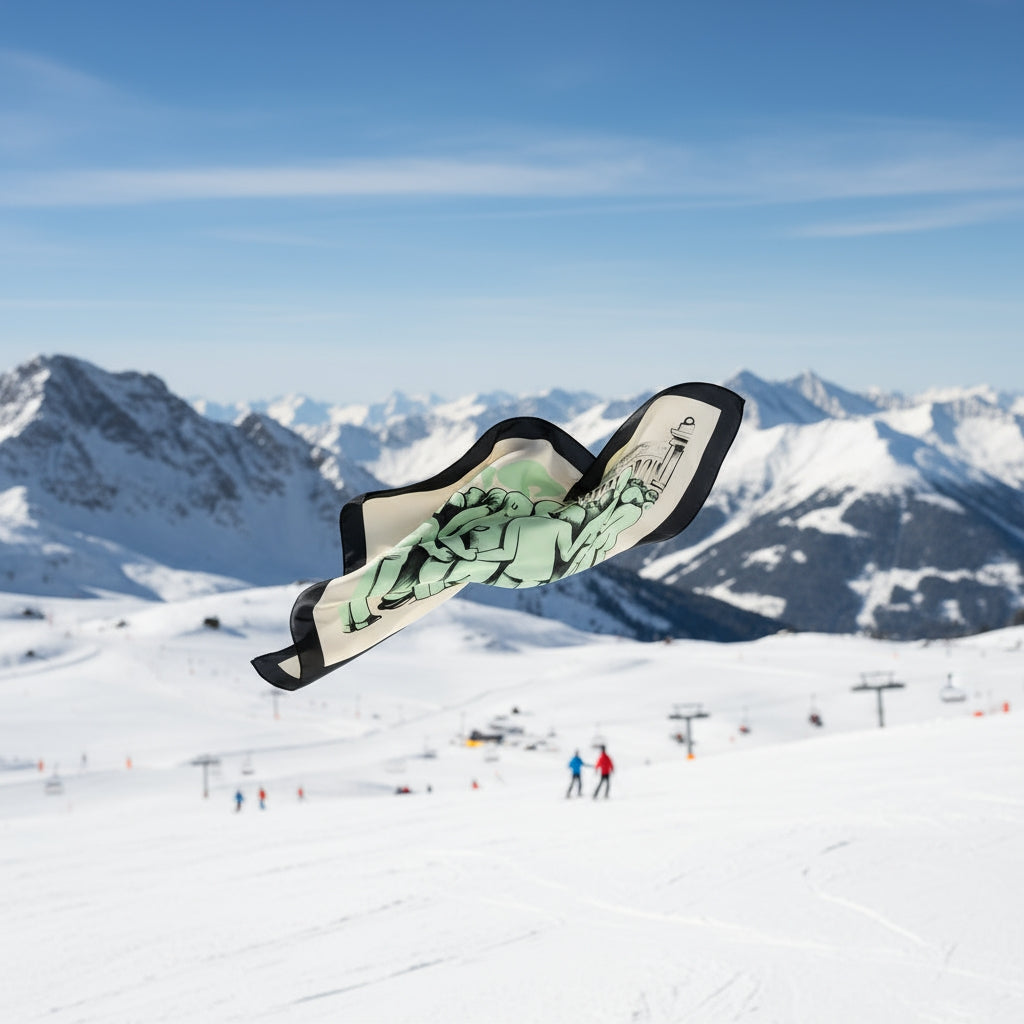 The Faceless Strangers Limited Edition Silk Twill Scarf