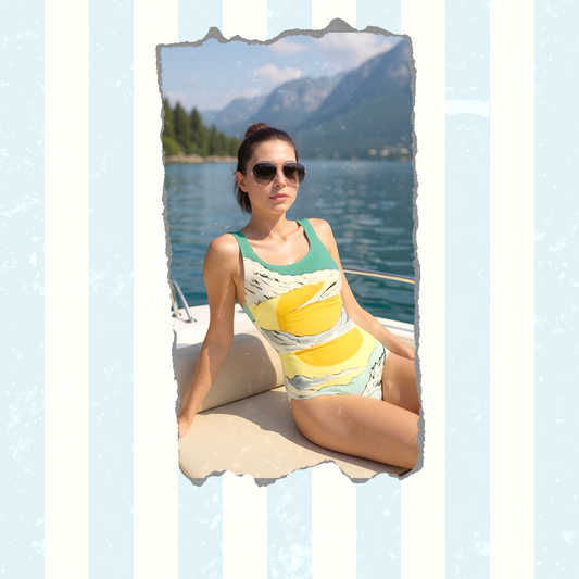 Mellow To Our Yellow Classic Cut Women’s One Piece Swimsuit