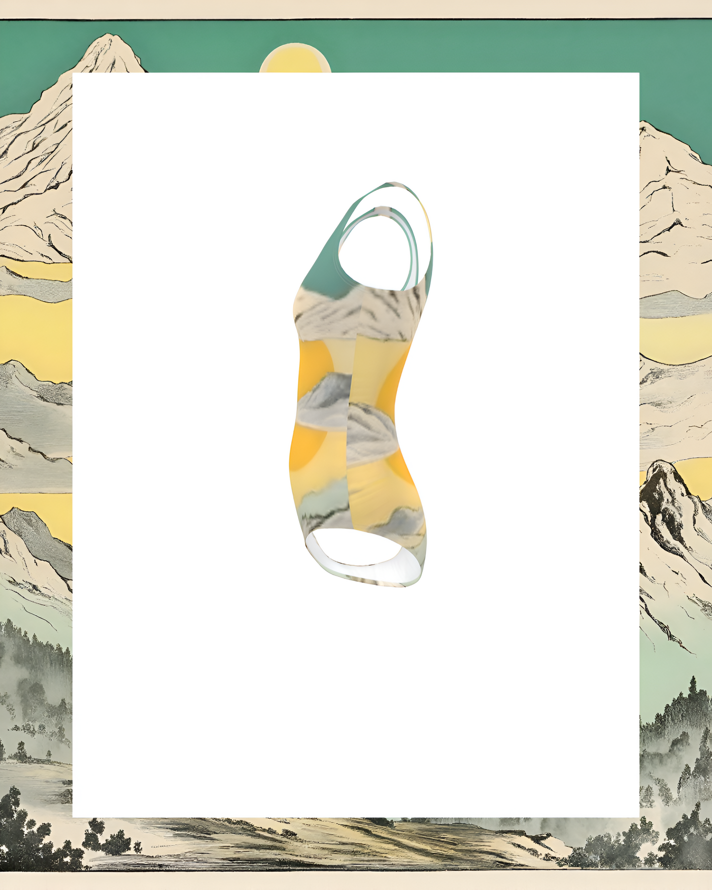 Mellow To Our Yellow Classic Cut Women’s One Piece Swimsuit