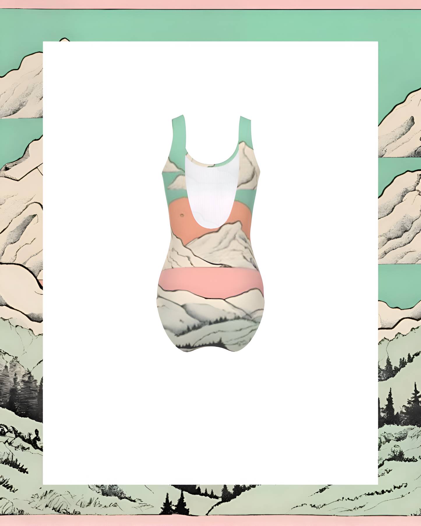 Peaches Over Pink Classic Cut Women’s One Piece Swimsuit