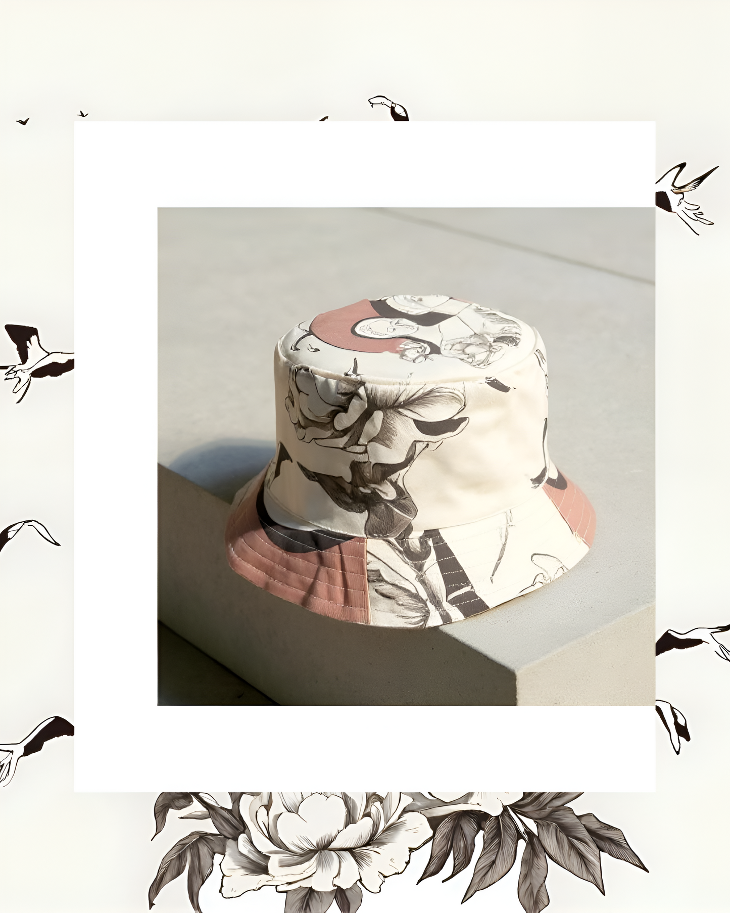 The Faces Limited Edition Modern Brimmed Contemporary Unisex Denim Cotton Bucket Hat