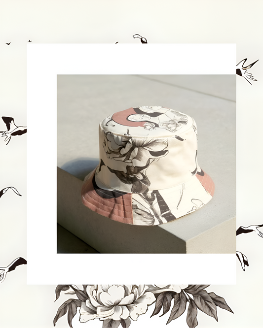 The Faces Limited Edition Modern Brimmed Contemporary Unisex Denim Cotton Bucket Hat