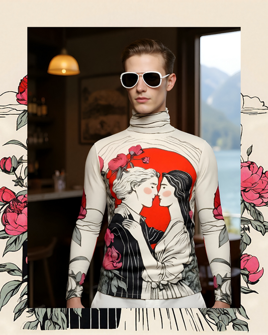 Les Amoureux Limited Edition Men’s Silky Jersey Roll Neck / Turtleneck